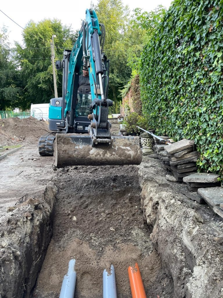 Rioleringswerken en herstel van oprit in Ertvelde - projectfoto 10 - Realisatie door PSBRUK Eeklo