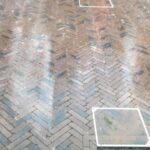 Terras aanleggen in Gent met kleiklinkers in visgraatverband - projectfoto 4 - Realisatie door PSBRUK Eeklo